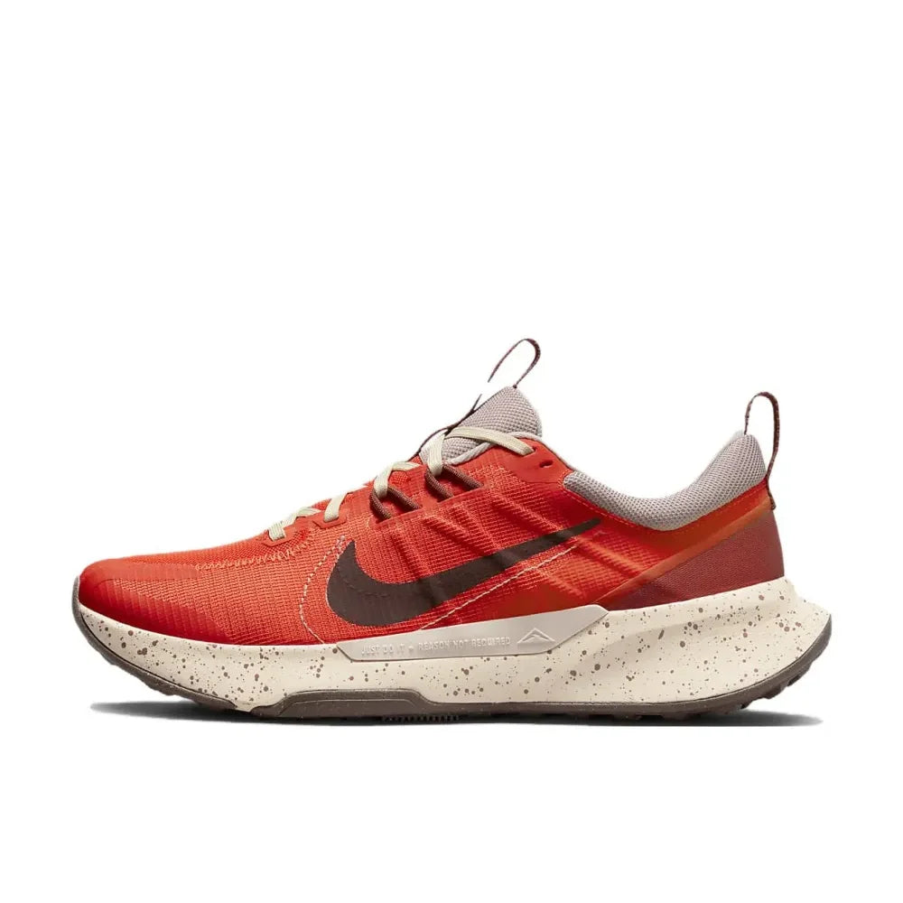 Nike Original Juniper Trail 2 Comfortable lightweight low top casual running shoes men's red and white color scheme