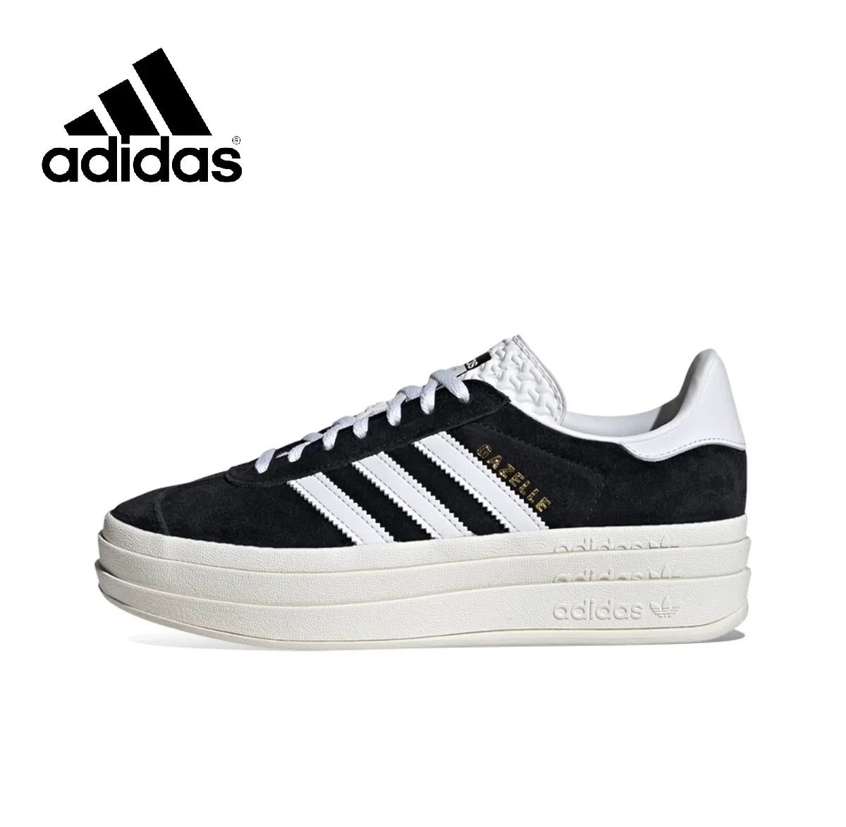 Adidas New Arrival Gazelle Bold thick bottom Men's and Women's shoes Shamrock Casual Shoes Fashionable and Breathable Shoes