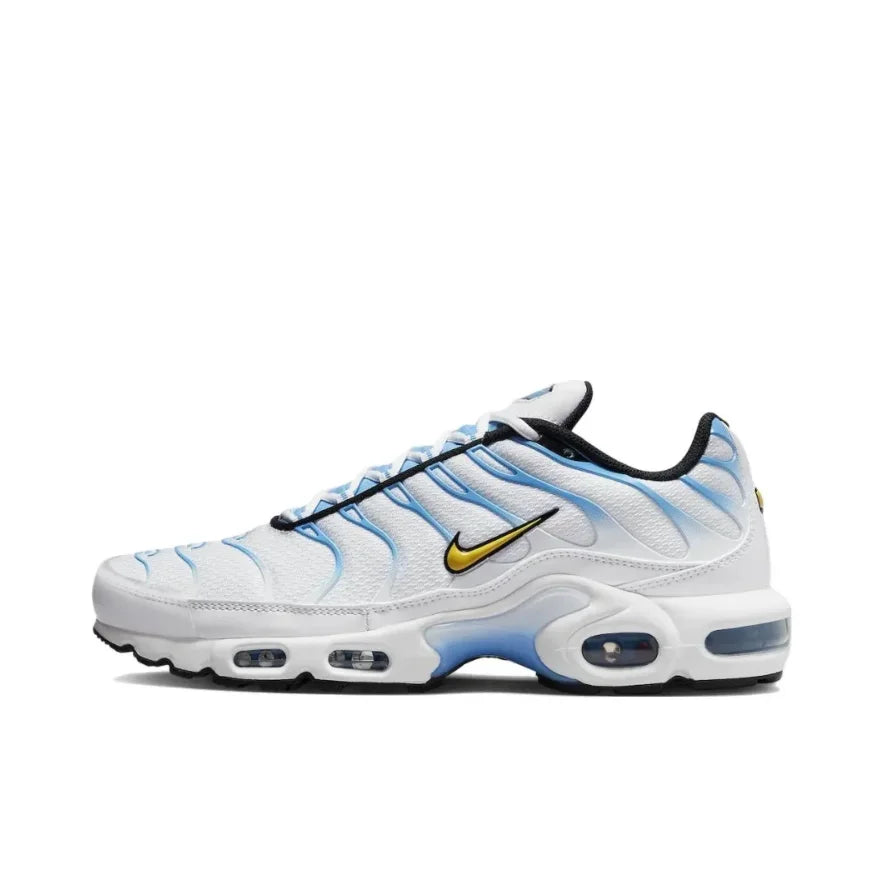 Nike Air Max Plus TN Shock Absorbing Anti slip Low Top Casual Running Shoes Men's Fashion Sneakers Black Gold Matching Color