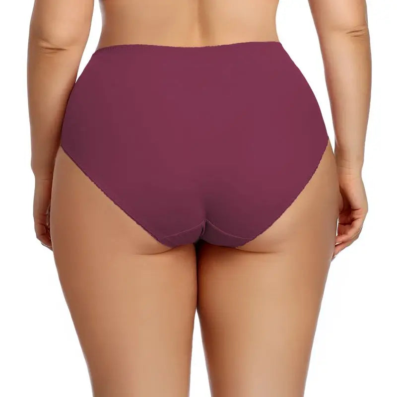 Beauwear Solid Color Women Cotton Panties Xl 2Xl 3Xl 4Xl 5Xl 6Xl Plus Size Female Underwear Breath Lingeries Middle Waist Panty