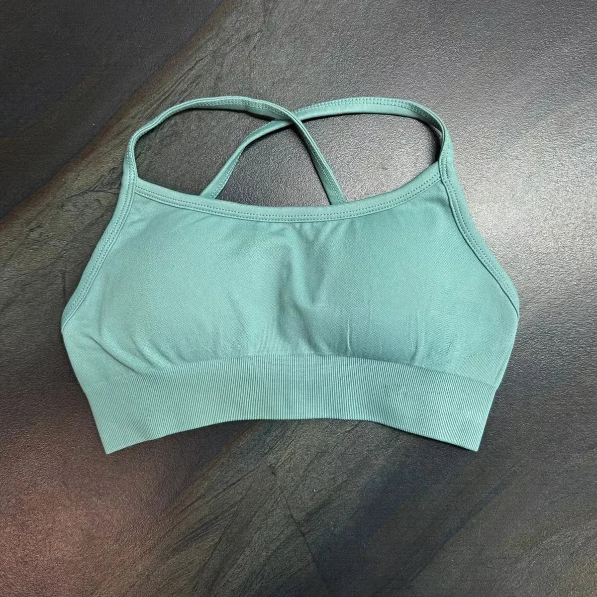 Dynamic Backless Sports Bra Women Seamless Yoga Top Bra Medium Support Padded Gym Crop Top Stretchy Fitness Sports Top