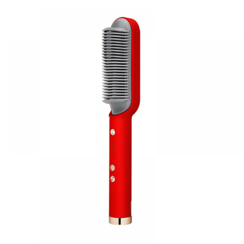 Hair Brush Hot Air Comb Straightening Dryer Hot Brush Flat Iron Hair Straightener Brush Ceramic Electric Heat Comb Styler Tools