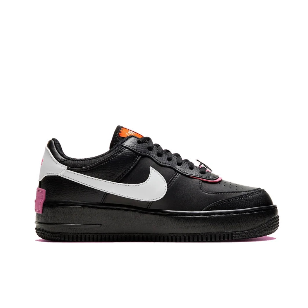 Nike Air Force 1 Shadow – Sneakers Femme Noires, Blanches et Roses 👟💖