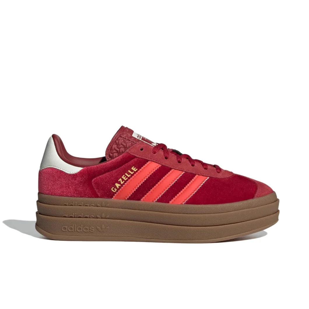 adidas originals GAZELLE BOLD shock-absorbing and wear-resistant low-top women's boardshorts Rose Red