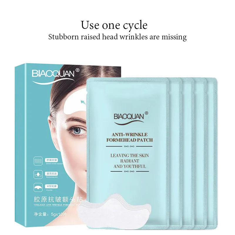 30pcs Anti-wrinkle Forehead Line Wrinkles Removal Gel Patch Firming Mask Frown Stickers Anti-aging Moisturizng Face Skin Care