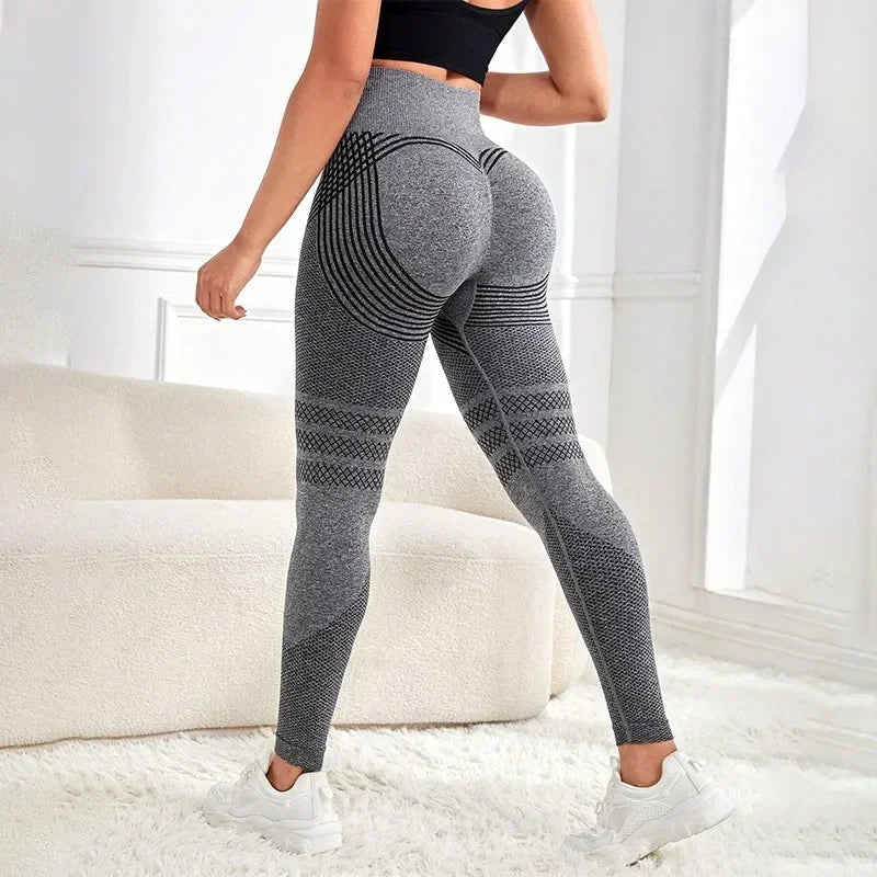 Women's Sports Leggings – High Waist &amp; Sculpting Effect 🏋️‍♀️💖