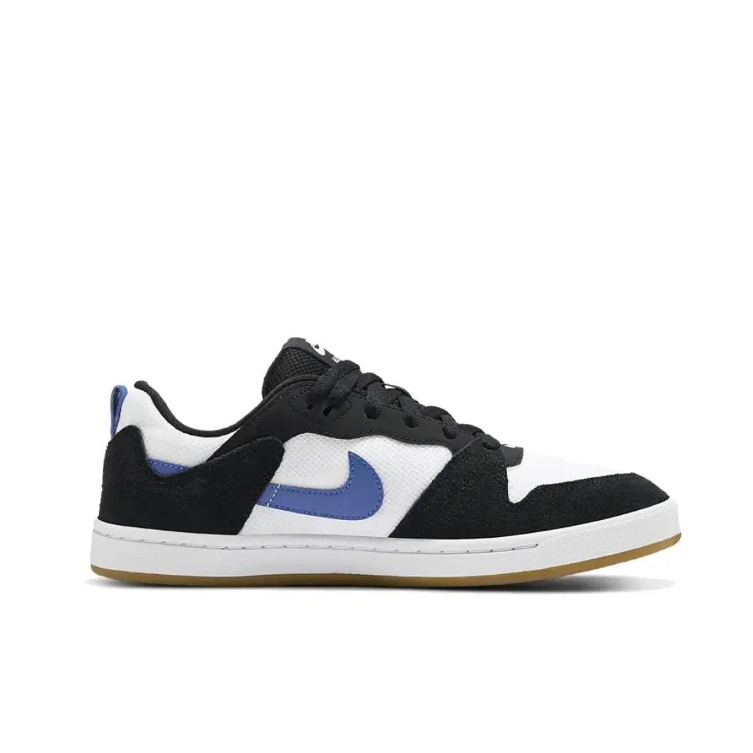 Nike SB Alleyoop Low Top Men's Sneakers Classic Retro Board Shoes Autumn Lightweight Wearable Casual Shoes Black White Blue