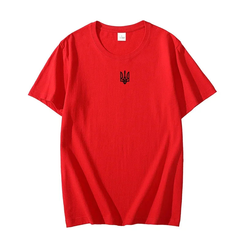 Ukraine Trident T Shirt Women Men Ukraine Coat of Arms T-shirt Ukrainian Patriotic Graphic T Shirs Woman Oversize Streetwear