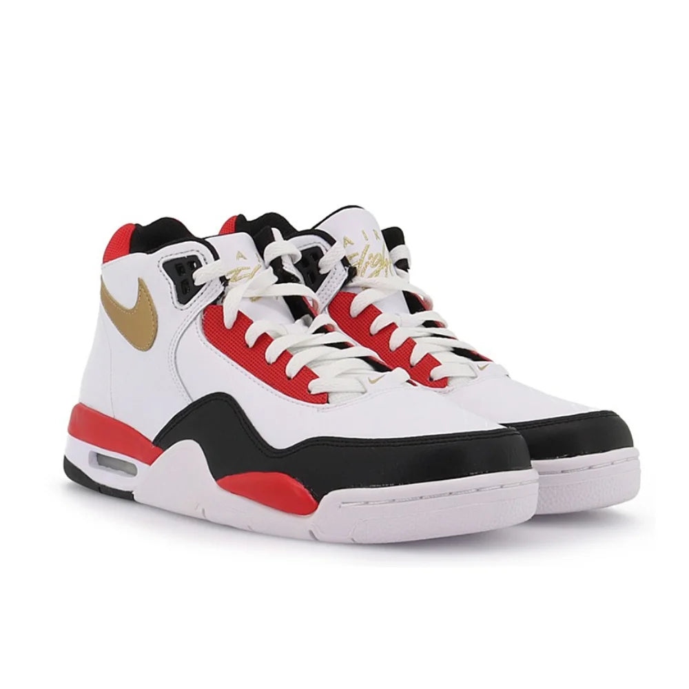 NIKE Flight Legacy men's shoes mid-top jordan 4 air cushion wear-resistant casual basketball sneakers