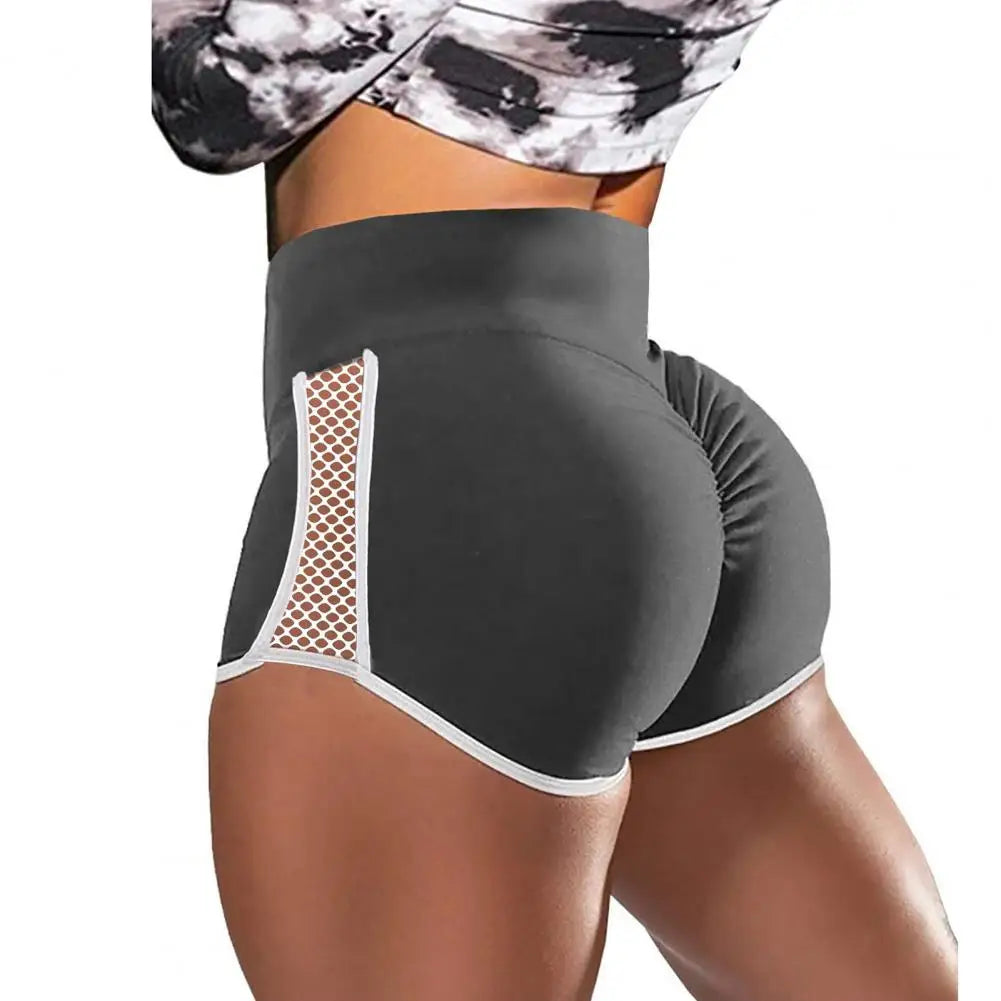 Stylish Quick Drying Hip Lift Shorts Women Sports Shorts High Waist Abdomen Tightening Shorts for Jogging