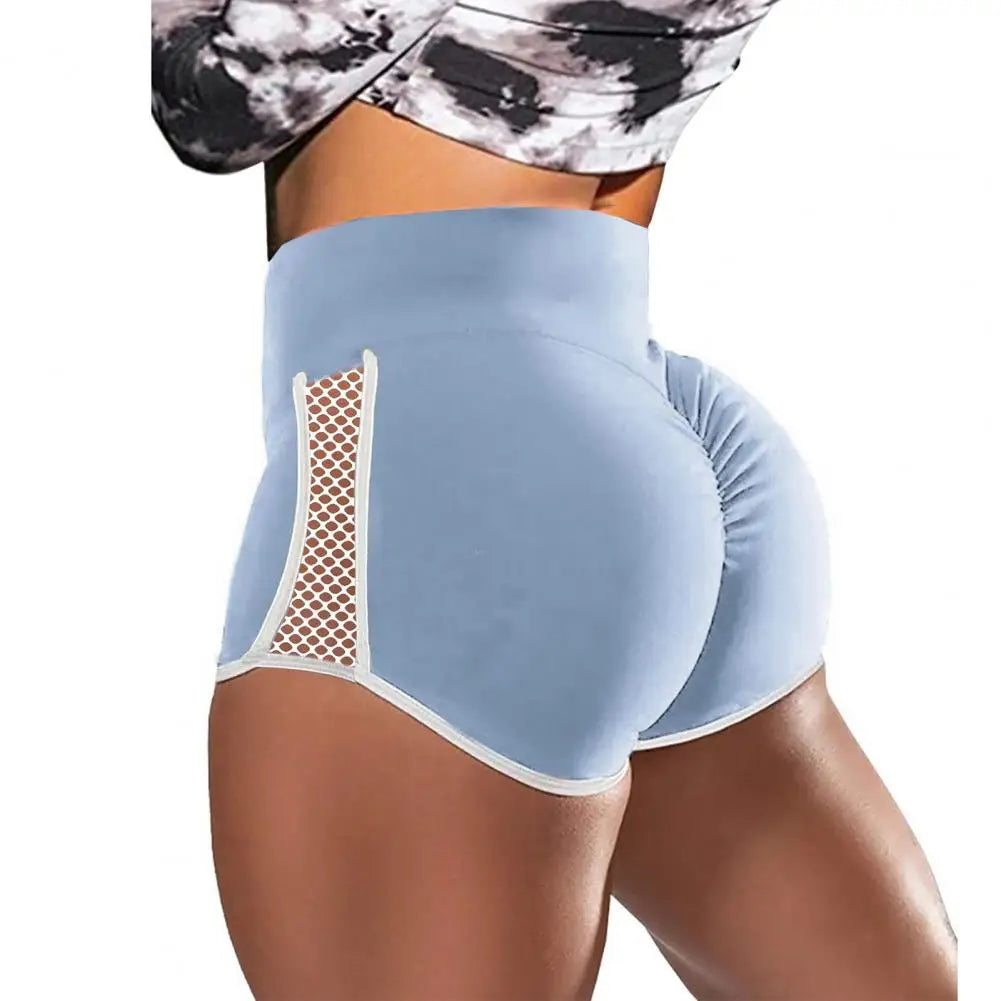 Stylish Quick Drying Hip Lift Shorts Women Sports Shorts High Waist Abdomen Tightening Shorts for Jogging