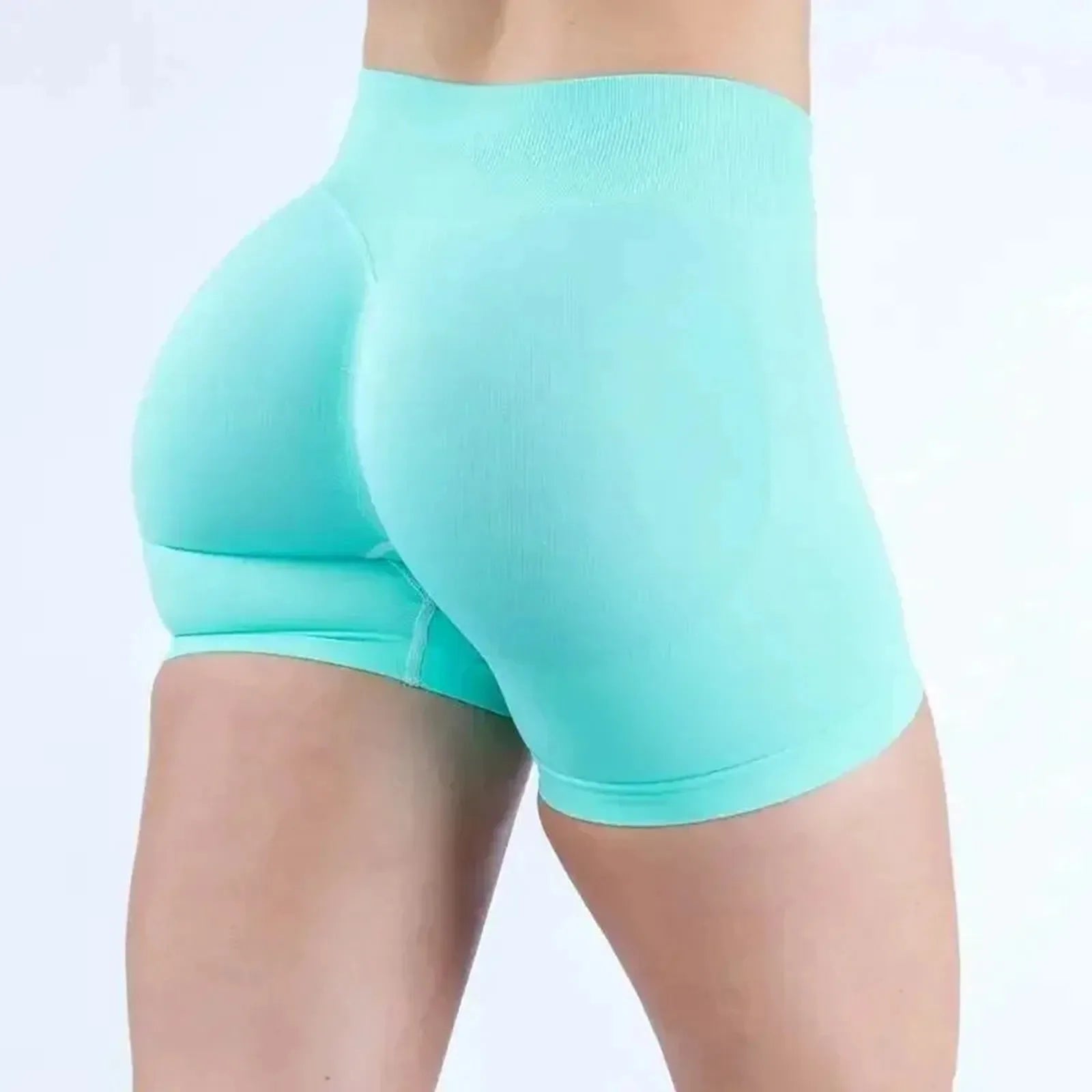 dfyne Fitness Leggings Women's Gym Sports Tight Running Shorts Three-point Pants Seamless Impact Shorts For Womens Yoga Shorts