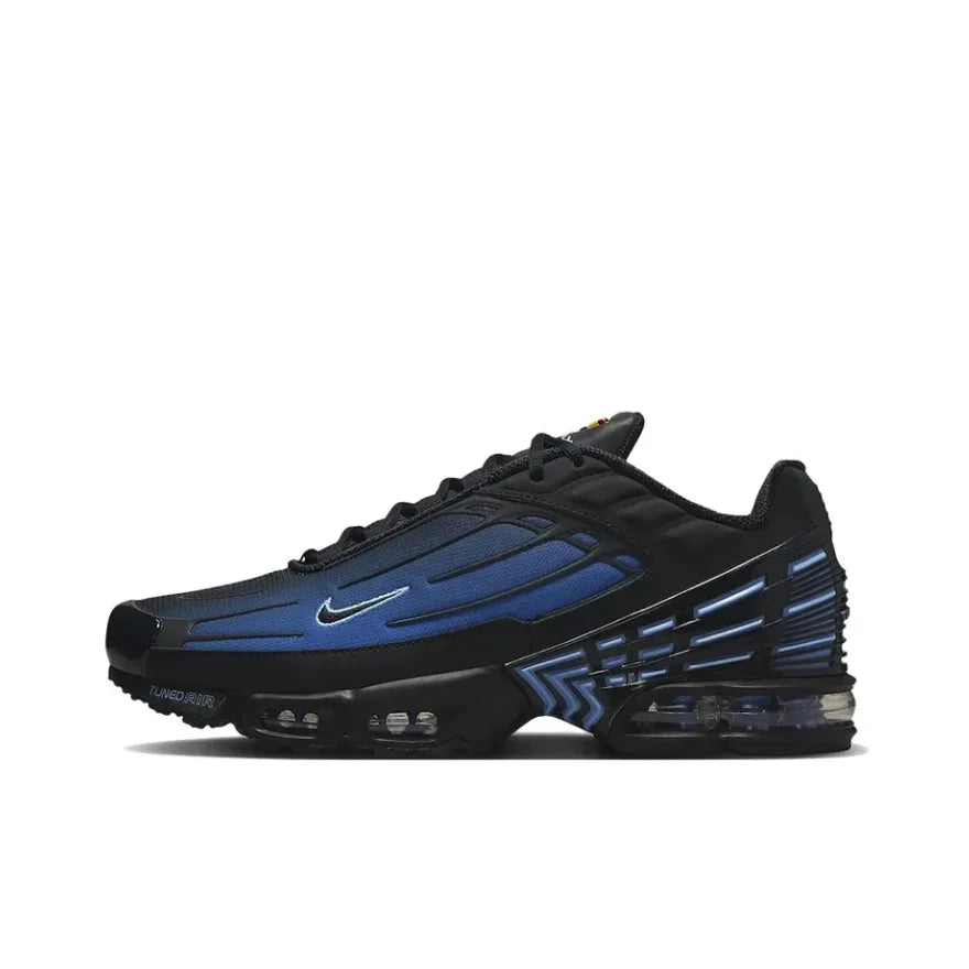 Nike Air Max Plus 3 Mens Low Top Casual Running Shoes Comfortable Shock Absorption Hundred Sneakers Black