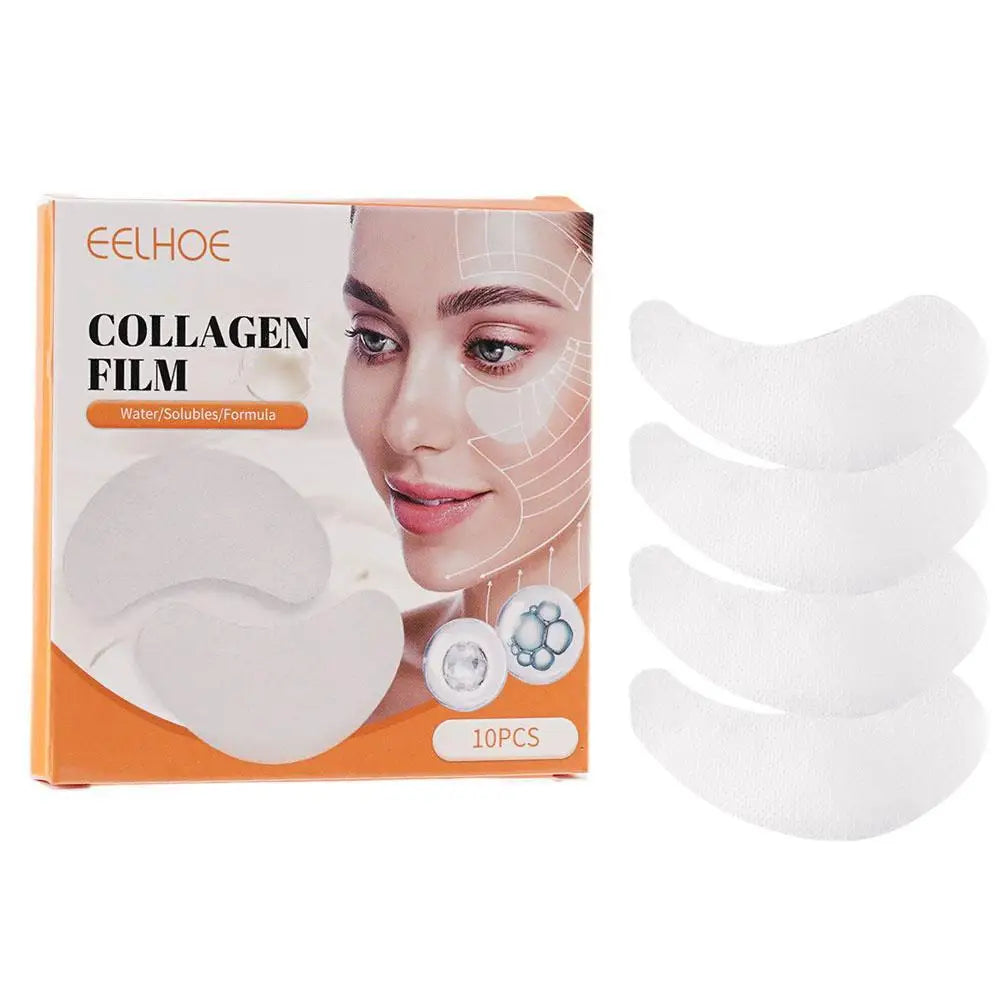 Collagen Film Korea Collagen Soluble Patches Film Anti Aging Eye Mask Wrinkles Remover Moisturizing Face Lifting