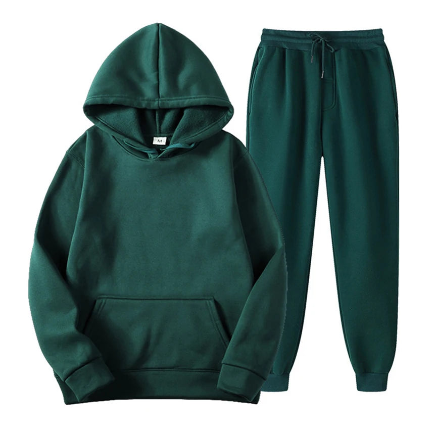 Ensemble Sport Homme - Hoodie + Pantalon de Sport