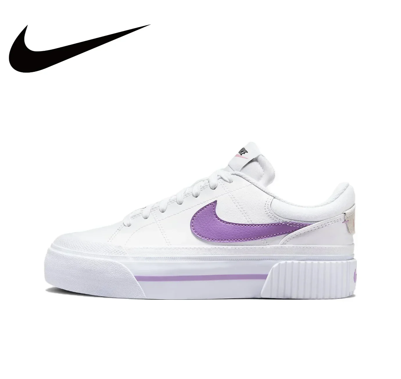 Nike Original COURT LEGACY Low Top Simple Comfortable Women's Board Shoes Classic Retro Casual Shoes White Black Brown Colorway