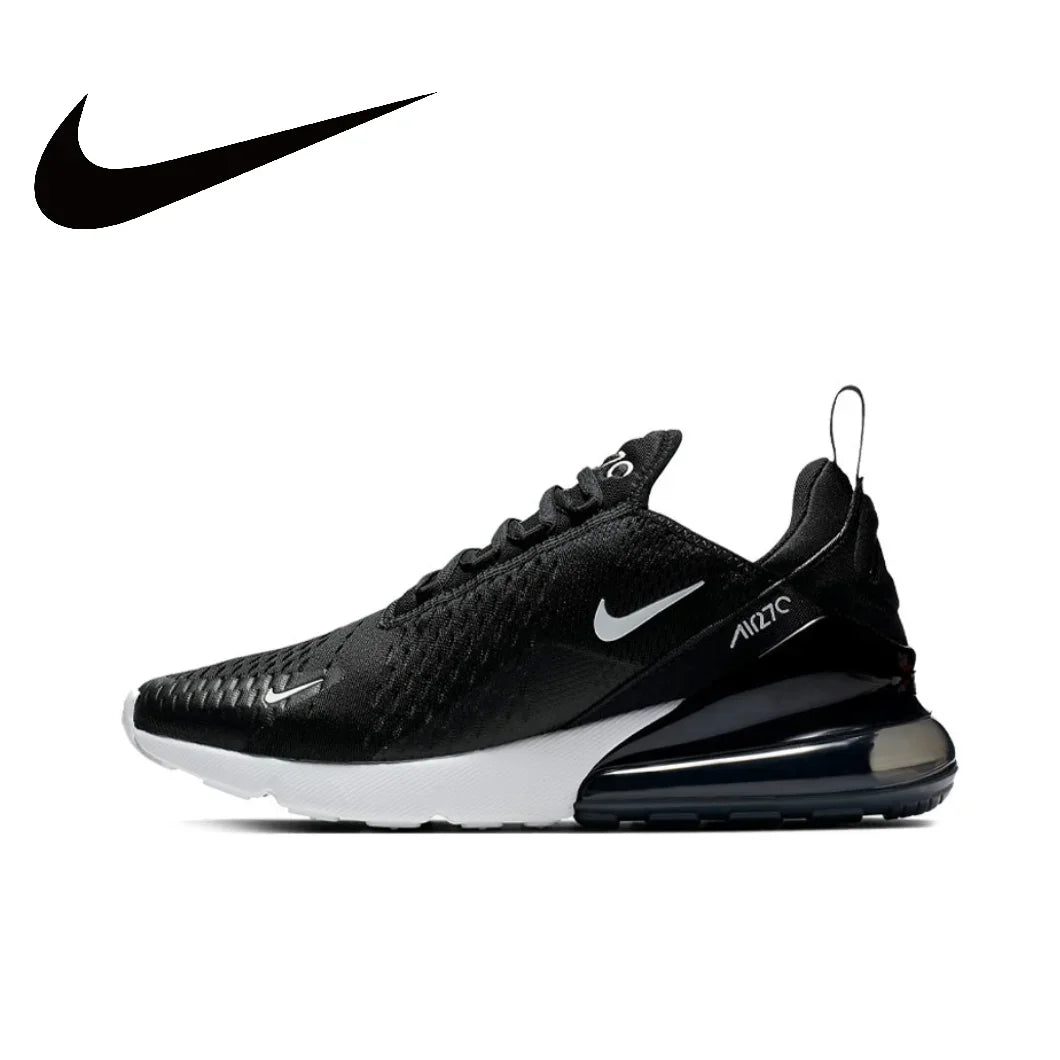 Nike New Air Max 270 Low Men's and Women's Sneakers Trendy Fashion Casual Shoes Comfortable and wearable Sneakers glossy black