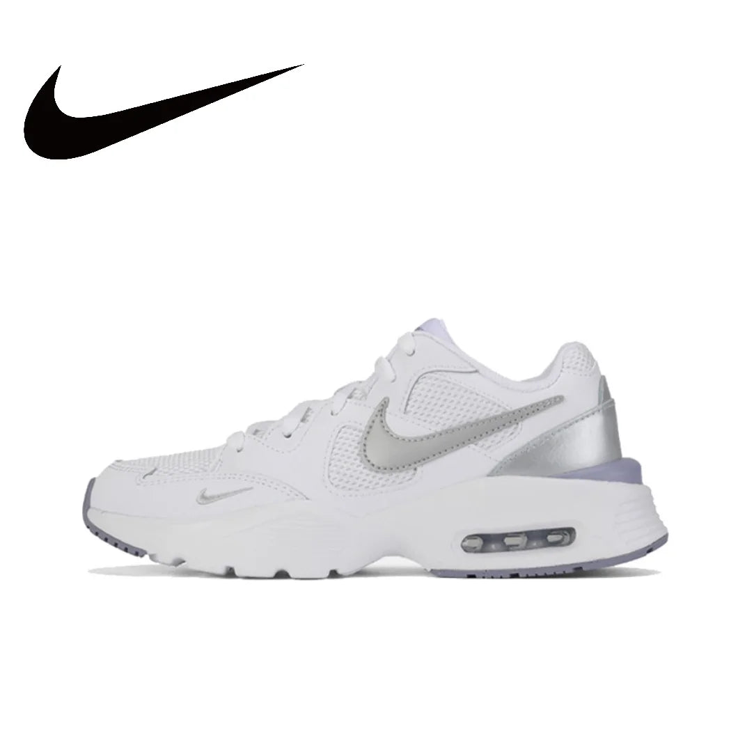 Nike Air Max Fusion Low Men's and Women's Sneakers Retro Classic clunky shoes Comfortable and breathable Sneakers Black&amp;White