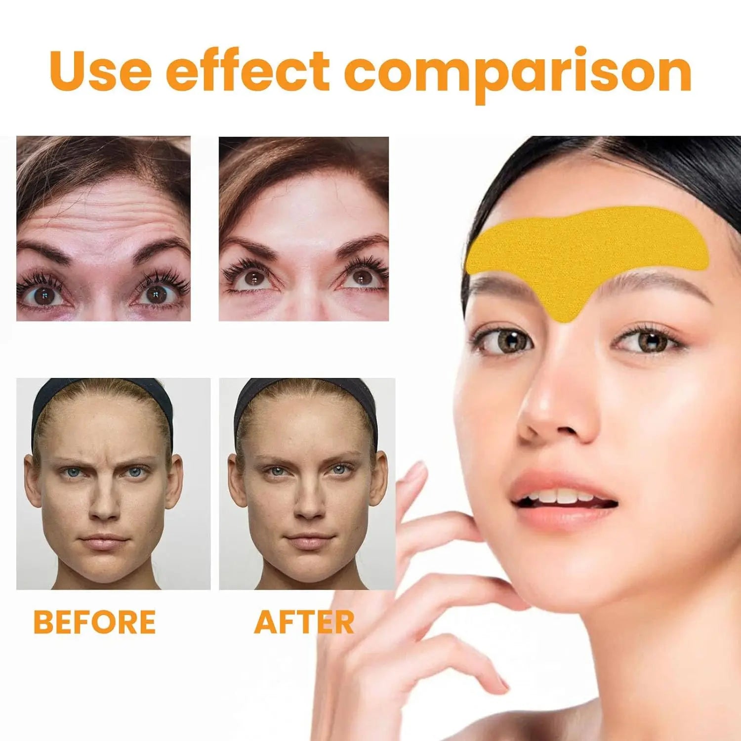 10Pcs Forehead Anti Wrinkle Stickers Wrinkle Patch Lightening Firming Mask Face Skin Anti-aging Frown Treatment Tool