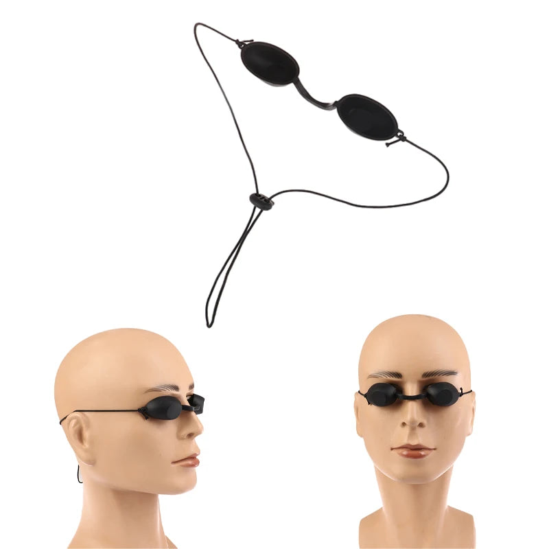 Safety Goggles Eye Protection Glasses Tanning Goggles Eyewear Eyepatch for Patients in IPL Infrared LED Light Therapy Silicone