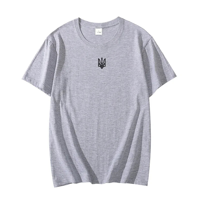 Ukraine Trident T Shirt Women Men Ukraine Coat of Arms T-shirt Ukrainian Patriotic Graphic T Shirs Woman Oversize Streetwear