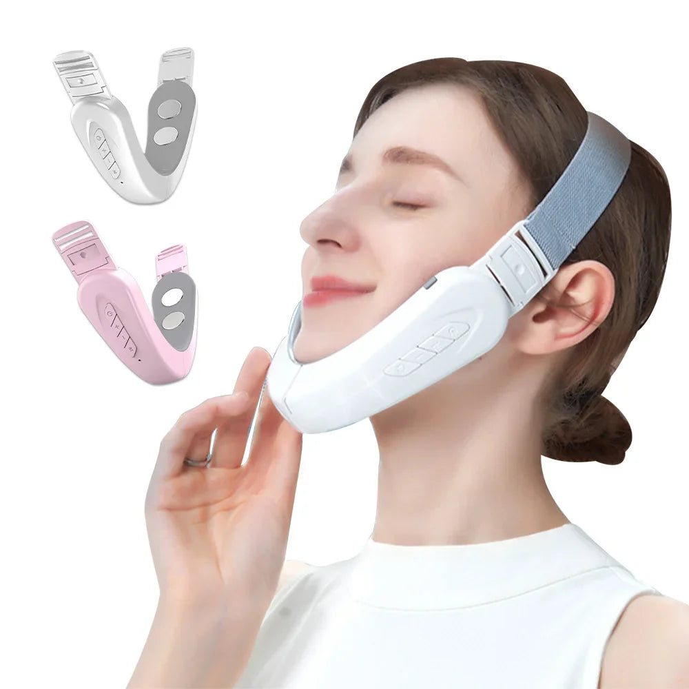 EMS Face Lifting Machine Double Chin Remover Face Slimmer V Line Jaw Face Lift Skin Tightening Device Facial Vibration Massagers