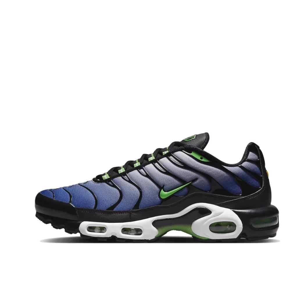 Nike Original Air Max Plus TN Retro Low Top Running Shoes Comfortable Shock Absorption Casual Sneakers Mens Blue Black Colorway