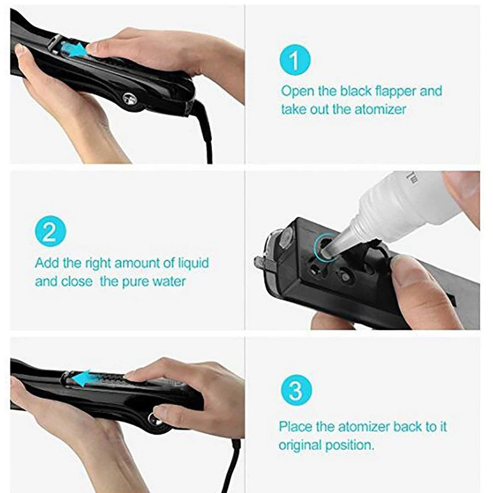 Steam Hair Straightener Professional Flat Iron Straightening Brush Ceramic Hair Iron Straightener Electric Hair Brushes Styler