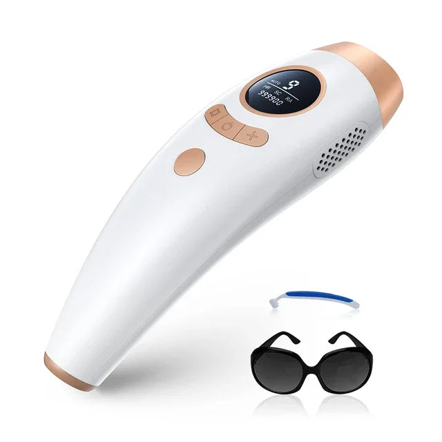 Aopvui Laser Hair Removal Device for Women and Men, IPL Permanent Hair Remover 999900 Flashes for Arm Leg Back Whole Body Us