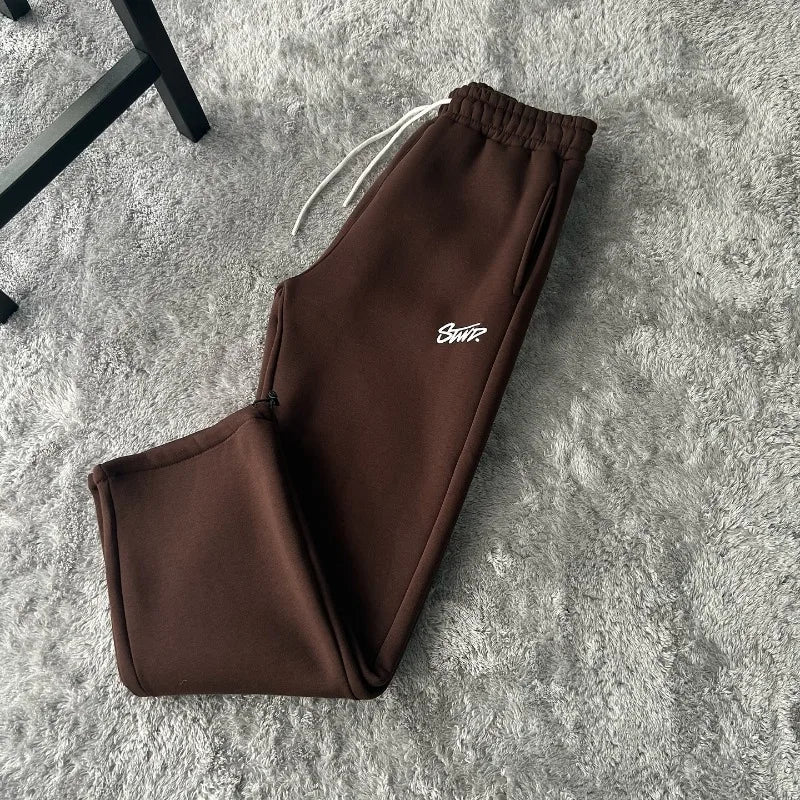 Retro fashion loose straight leg casual pants American trend Harajuku street wear men pants high-waisted casual sports pants