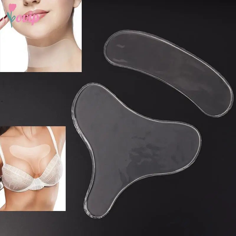 Silicone Transparent Removal Patch Reusable Anti Wrinkle Chest Pad Face Skin Care Anti Aging Breast Lifting Chest Patch Flesh