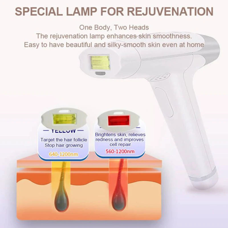 Lescolton 2in1 IPL Epilator Laser Hair Removal T009 Lamp Replaceable Rejuvenation Permanent Painless Bikini Trimmer for Home