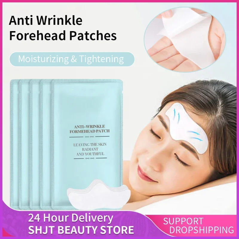 2/4/6pcs Anti-wrinkle Forehead Line Removal Gel Patch Firming Mask Frown Lines Face Skin Care Stickers Anti-aging Moisturizng