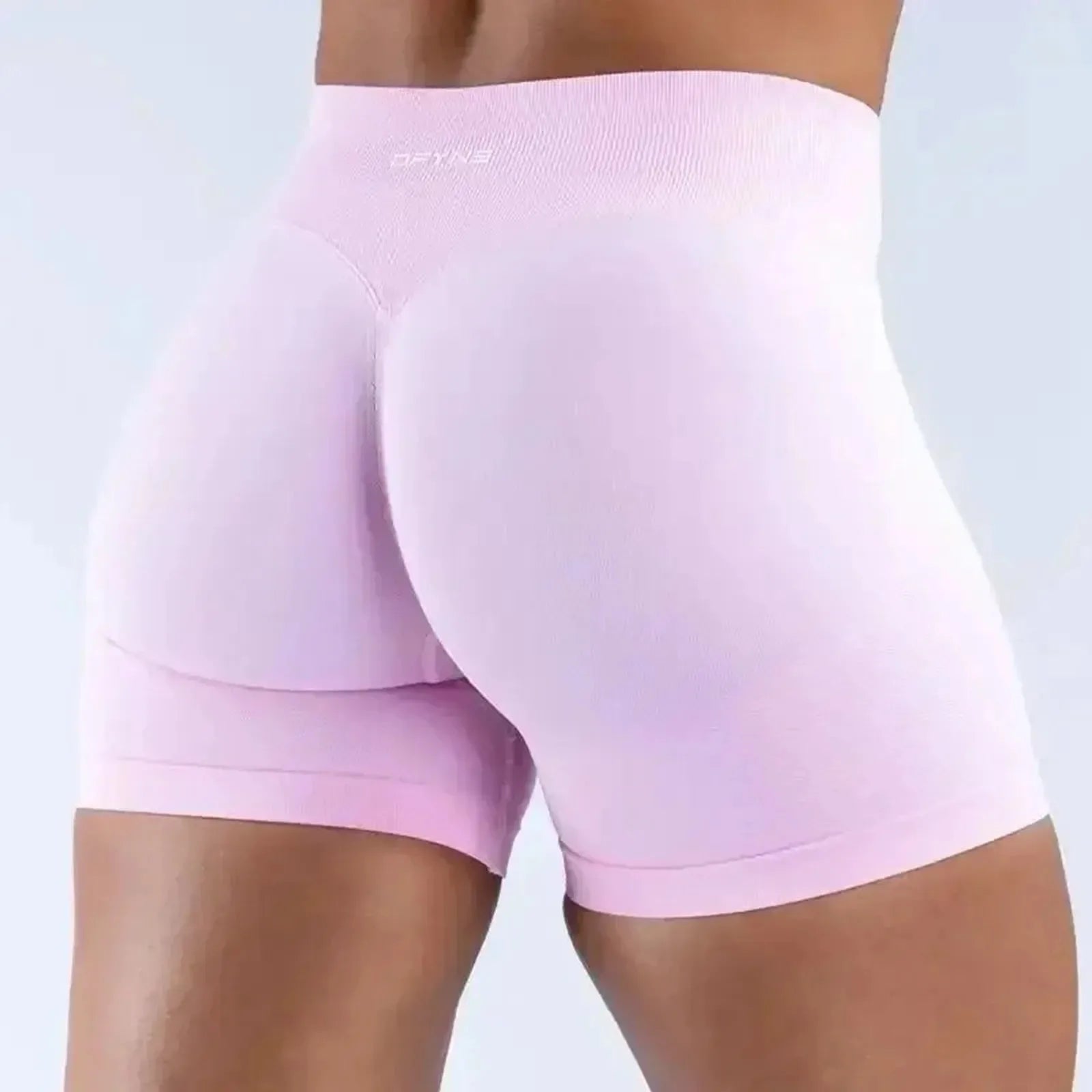 dfyne Fitness Leggings Women's Gym Sports Tight Running Shorts Three-point Pants Seamless Impact Shorts For Womens Yoga Shorts