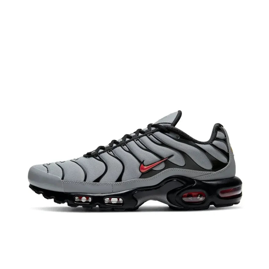 Nike Air Max Plus TN Shock Absorbing Anti slip Low Top Casual Running Shoes Men's Fashion Sneakers Black Gold Matching Color