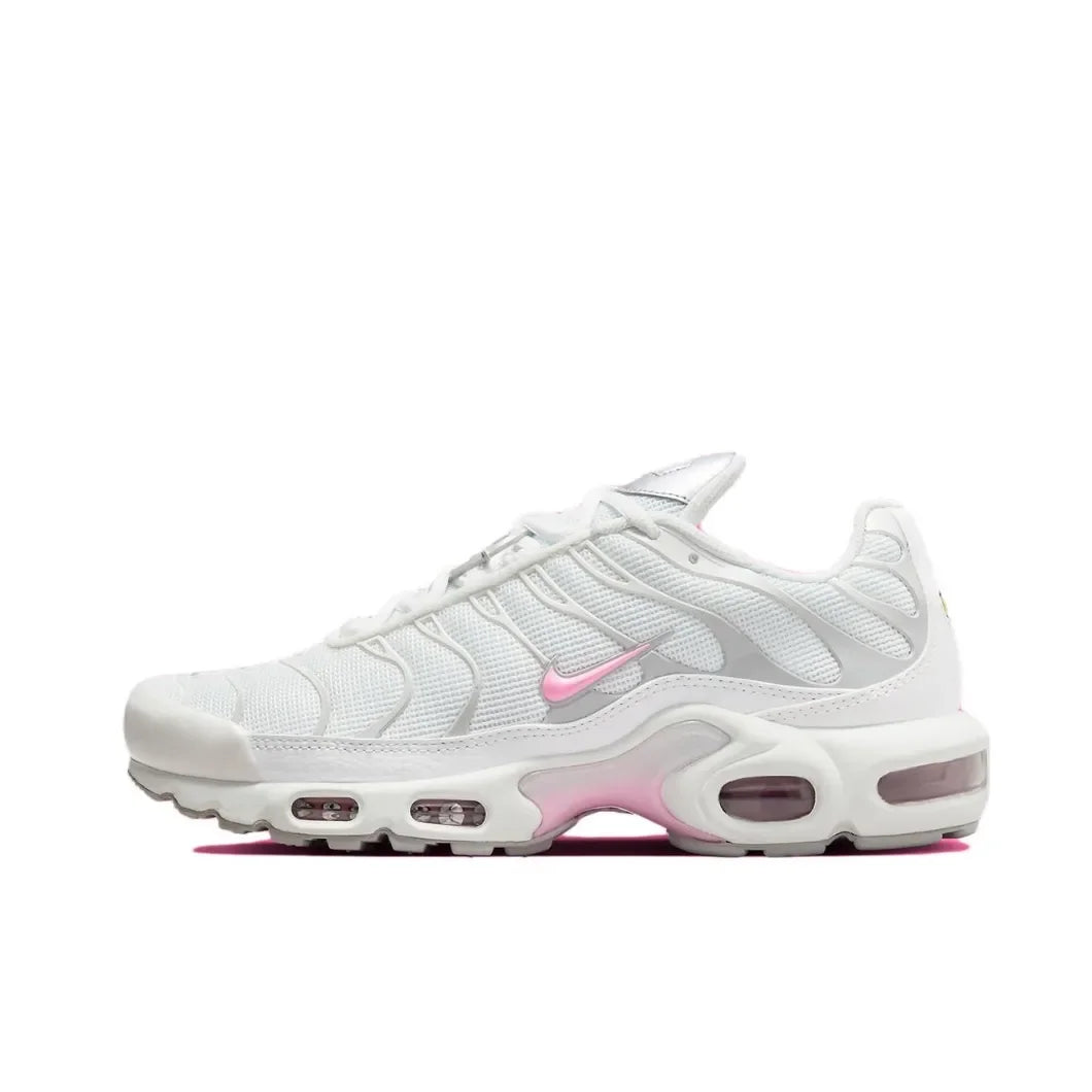 Nike Air Max Plus TN Women's Fashion Casual Running Shoes Comfortable Shock Absorption Sneakers White Purple Colorway