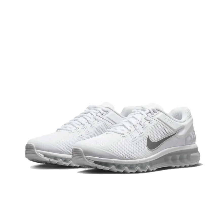 Nike White Air Max 2013 Men's and Women's Retro Low Top Casual Running Shoes Comfortable Shock Absorption Sneakers