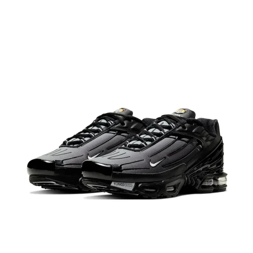 Nike Air Max Plus 3 Mens Low Top Casual Running Shoes Comfortable Shock Absorption Hundred Sneakers Black