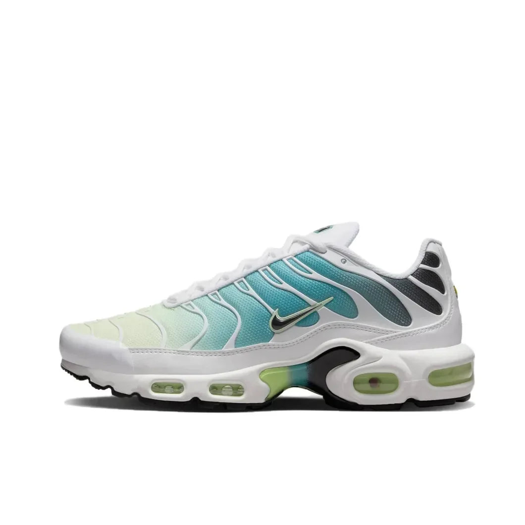 Nike Air Max Plus TN Women's Fashion Casual Running Shoes Comfortable Shock Absorption Sneakers White Purple Colorway