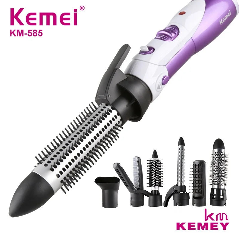 Hair Dryer Brush 1000W 7 in 1 Multifunctional Hot Air Brush Hair Straightener Curling Styling Tools for Women Girls Gift EU Plug