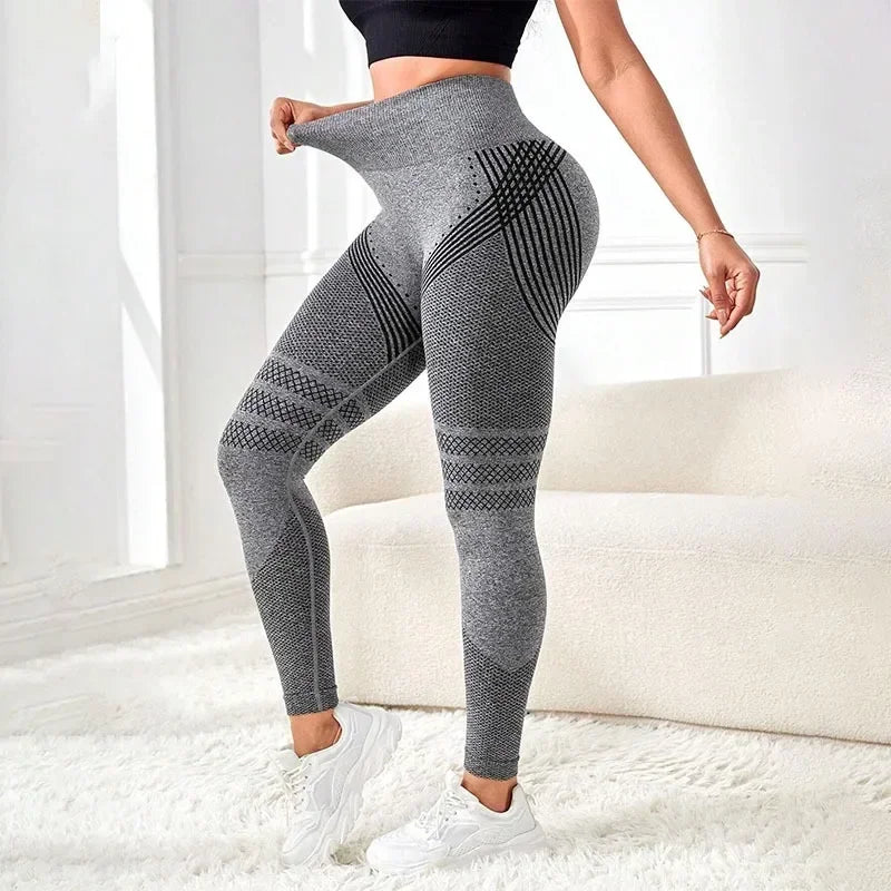 Women's Sports Leggings – High Waist &amp; Sculpting Effect 🏋️‍♀️💖