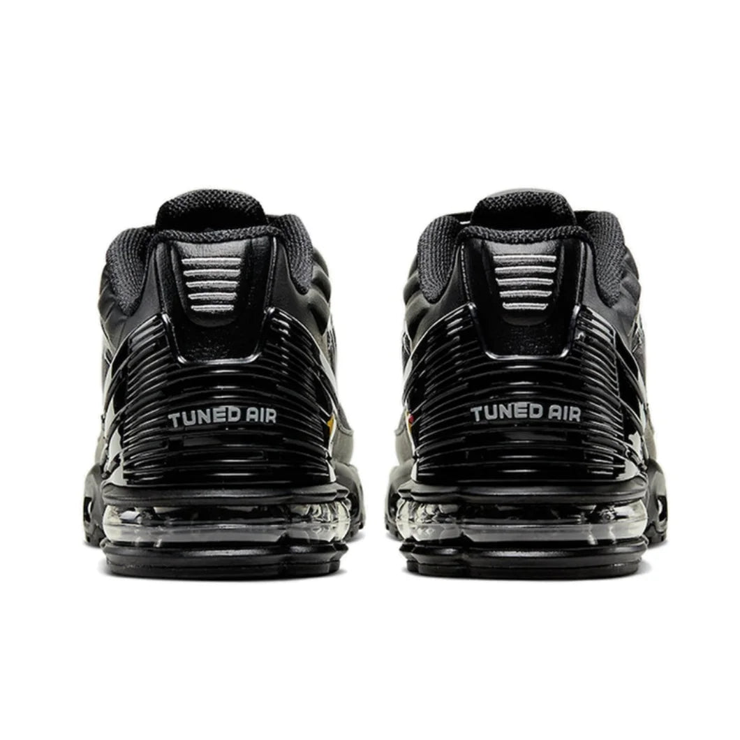 Nike Original Air Max Plus 3 Low Top Casual Running Shoes Comfortable versatile non slip lightweight Men's Black