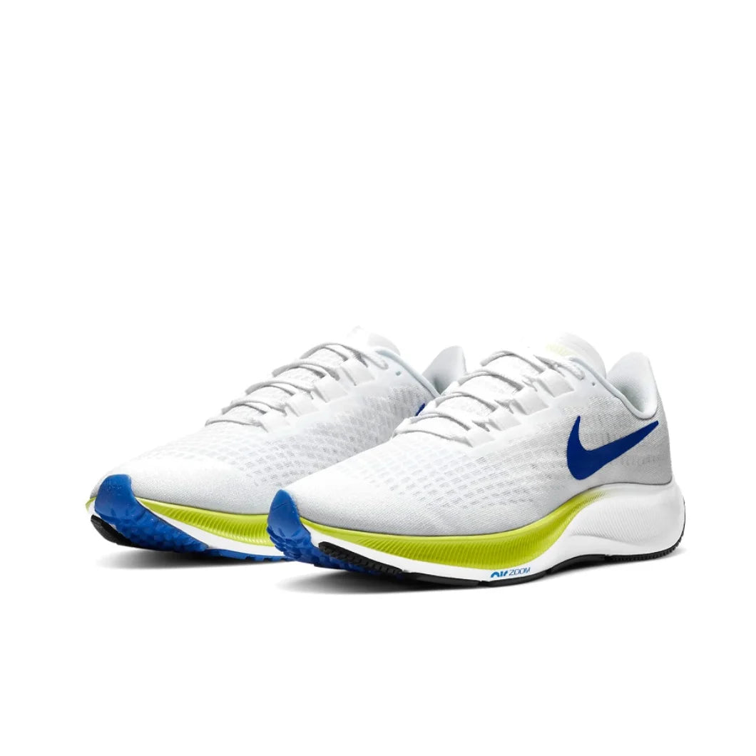 Nike Air Zoom Pegasus 37 Low Men's and Women's Sneakers autumn Lightweight cushioning running shoes Comfortable White&Green