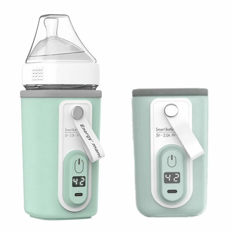 Baby Bottle Warmer with USB Charger - Portable Bottle Warmer for Hot Water - Ideal for Travel