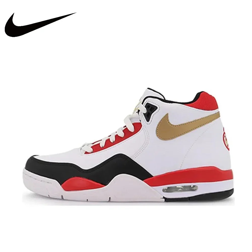 Nike Flight Legacy men's shoes mid jordan shoes 4 air cushion wear-resistant casual basketball trainers