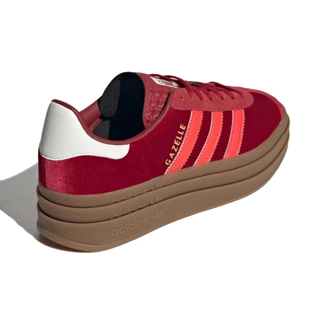 adidas originals GAZELLE BOLD shock-absorbing and wear-resistant low-top women's boardshorts Rose Red