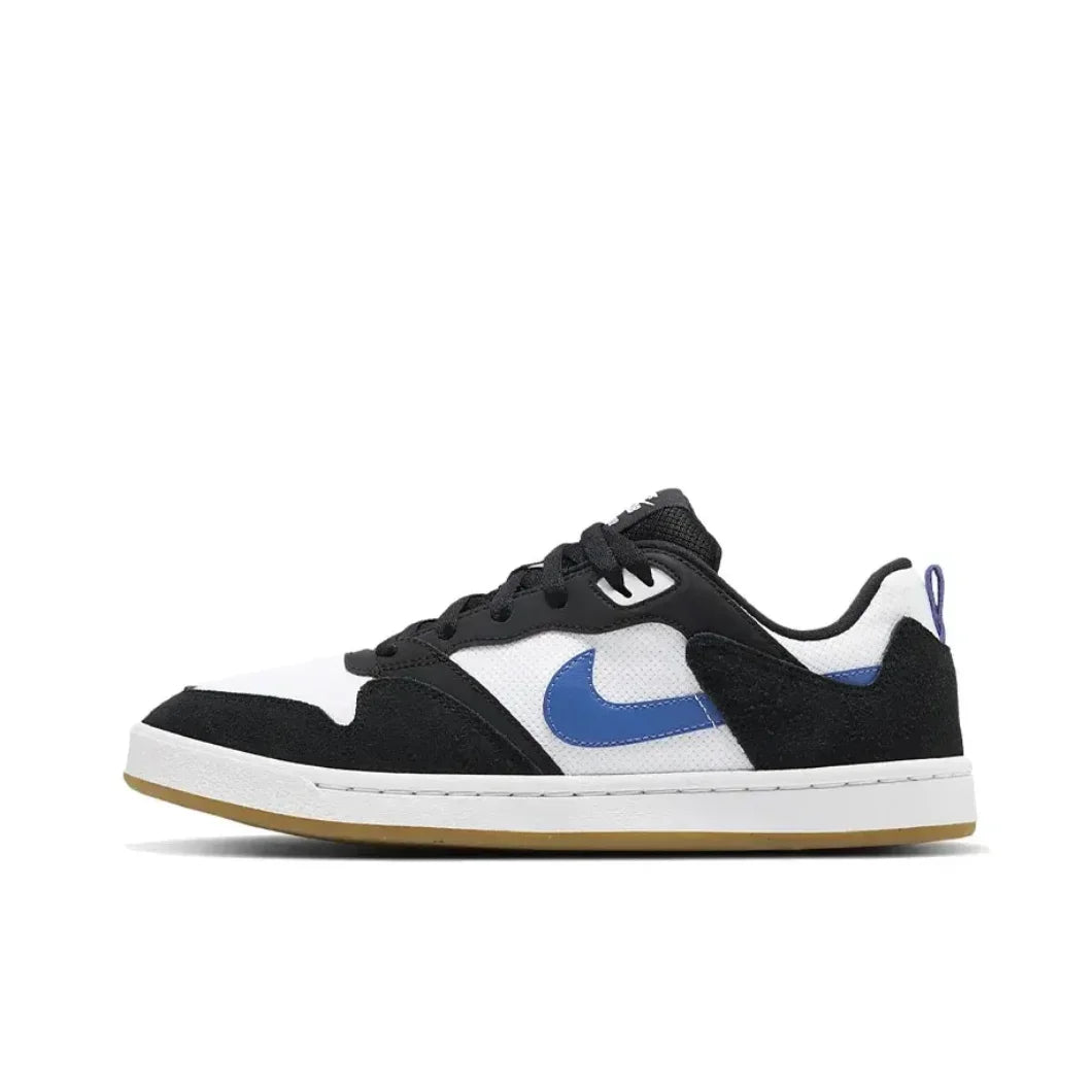 Nike SB Alleyoop Low Top Men's Sneakers Classic Retro Board Shoes Autumn Lightweight Wearable Casual Shoes Black White Blue