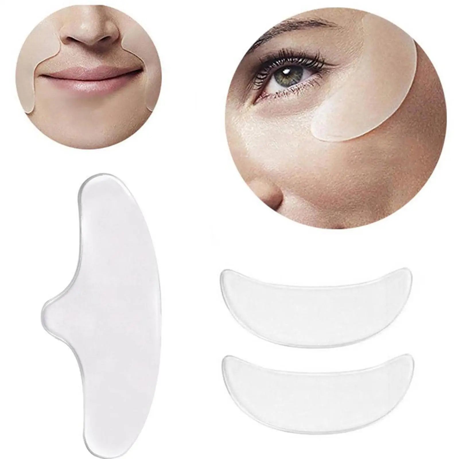 Anti Wrinkle Forehead Patch Silicone Reusable Silicone Patch Soft Comfortable Easy To Carry Facial Silicone Stickers Care mask