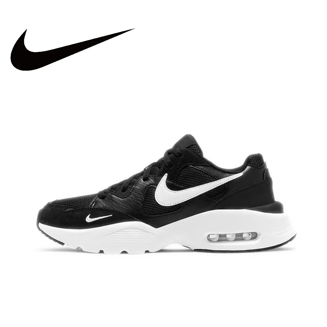 Nike Air Max Fusion Low Men's and Women's Sneakers Retro Classic clunky shoes Comfortable and breathable Sneakers Black&amp;White