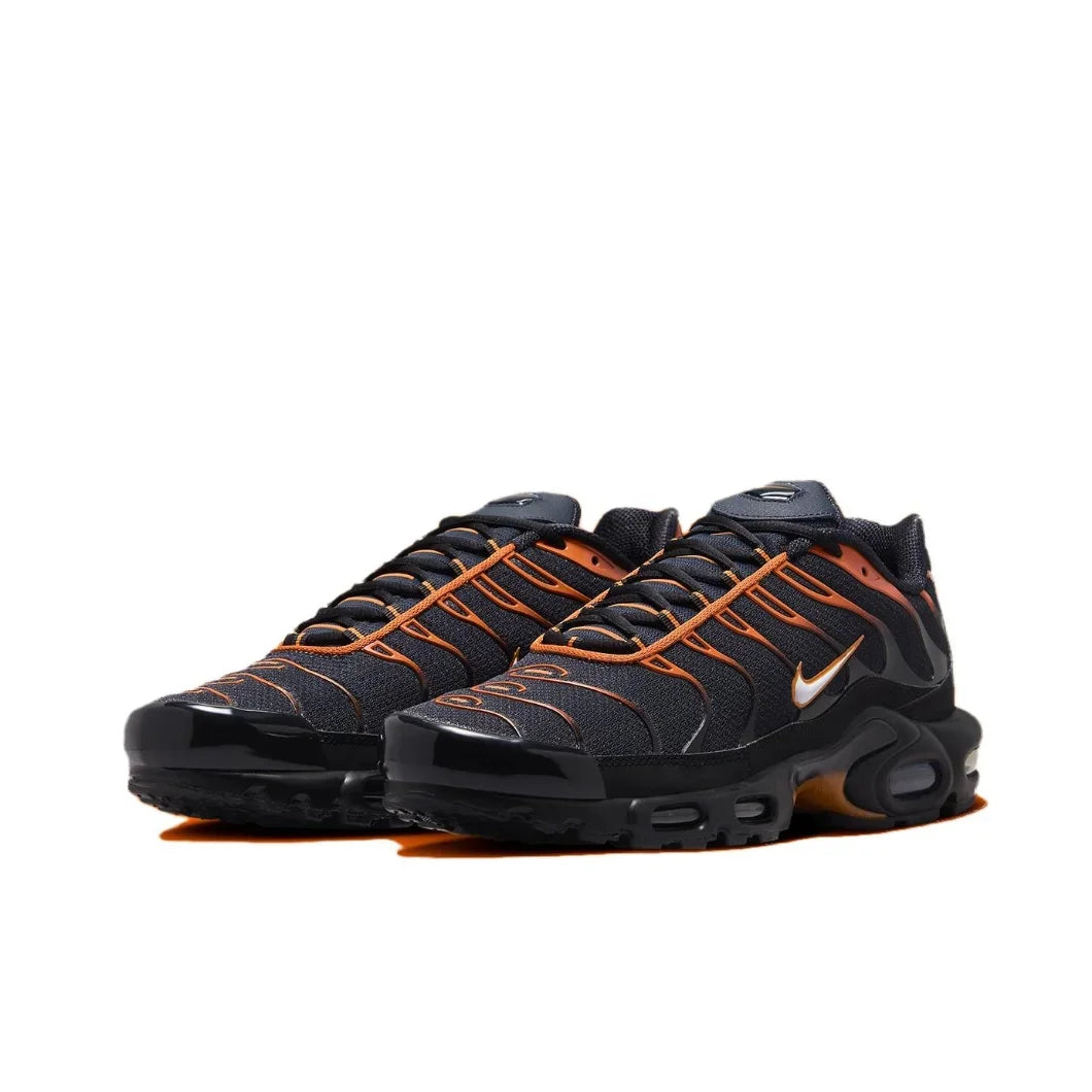 Nike New Air Max Plus TN Men's Sneakers winter Fashionable and comfortable casual shoes Lightweight and wearable Black&Orange